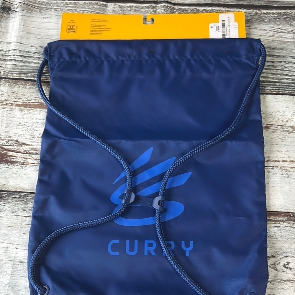 Under Armour Curry SC40 Ozsee Drawstring Backpack Bag | Blue | NWT